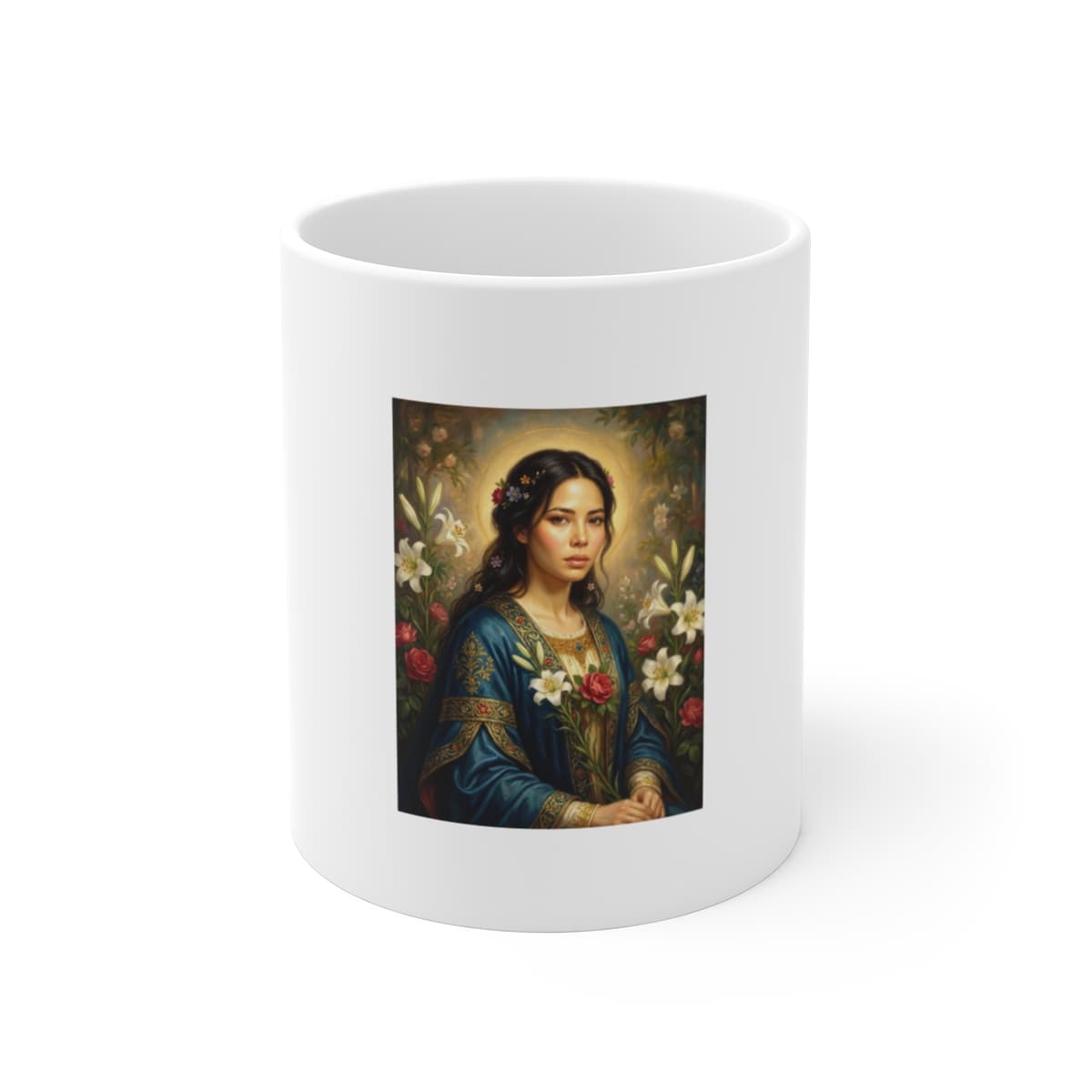 Custom saint ceramic mug